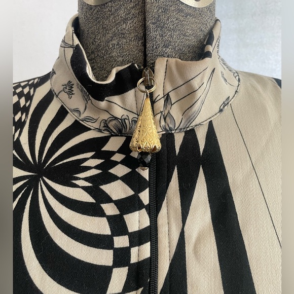 Vintage Versace Versus zip-front mod print dress - Picture 5 of 14